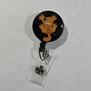 Garfield Badge Reel Jim Davis Cartoon Medical ID Lanyard Name Tag Holder Nurse